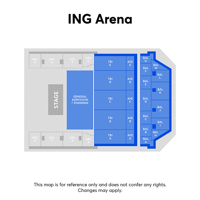 Zaalplattegrond – ING ARENA