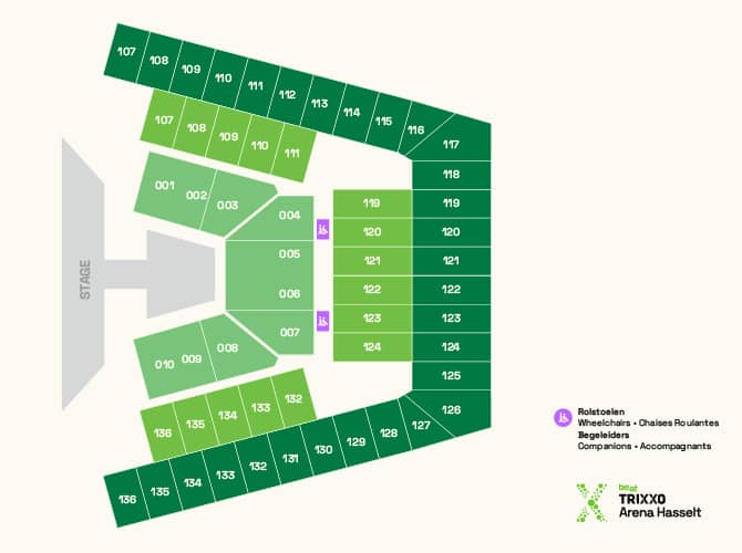 Seating chart – Trixxo Arena