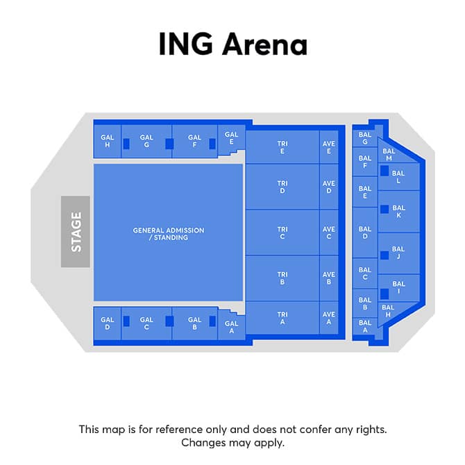 Seating chart – ING ARENA