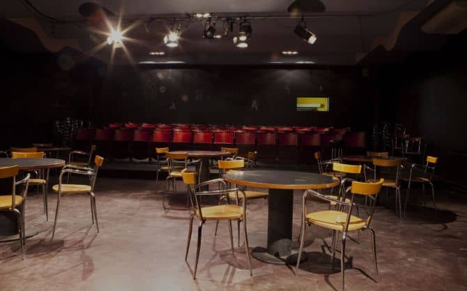 Seating chart – Rock Café - divadelní sál