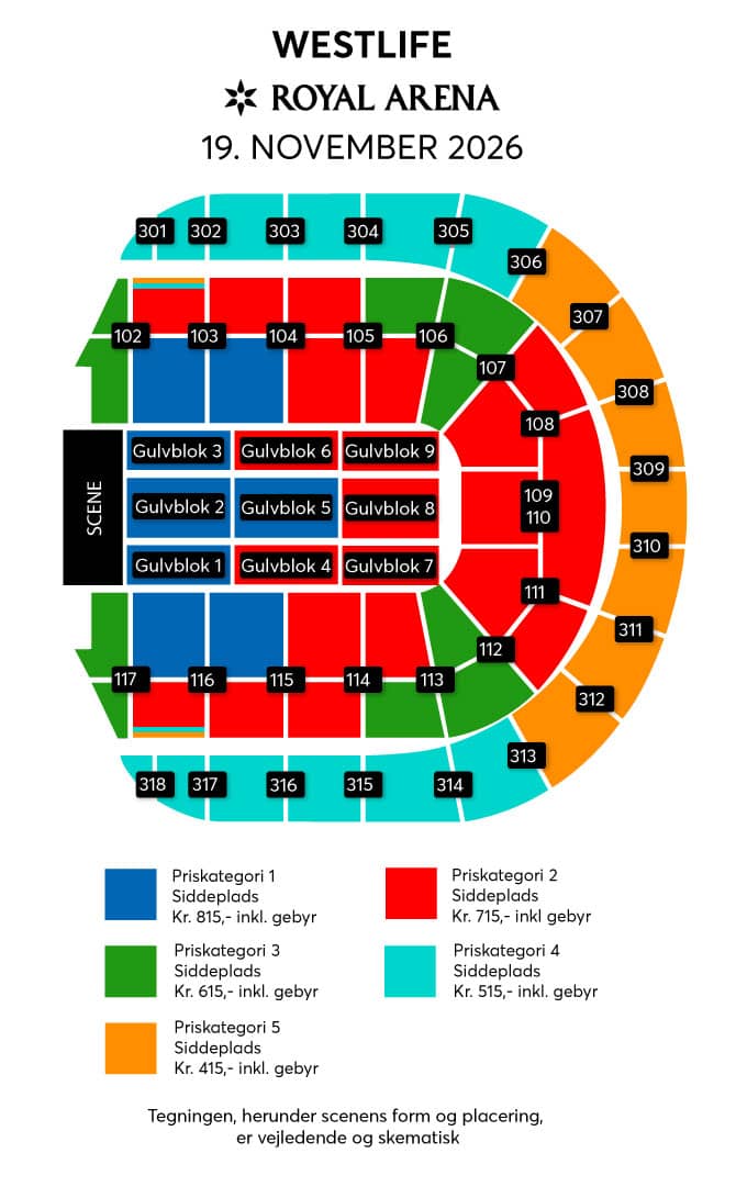 Salsplan – Royal Arena