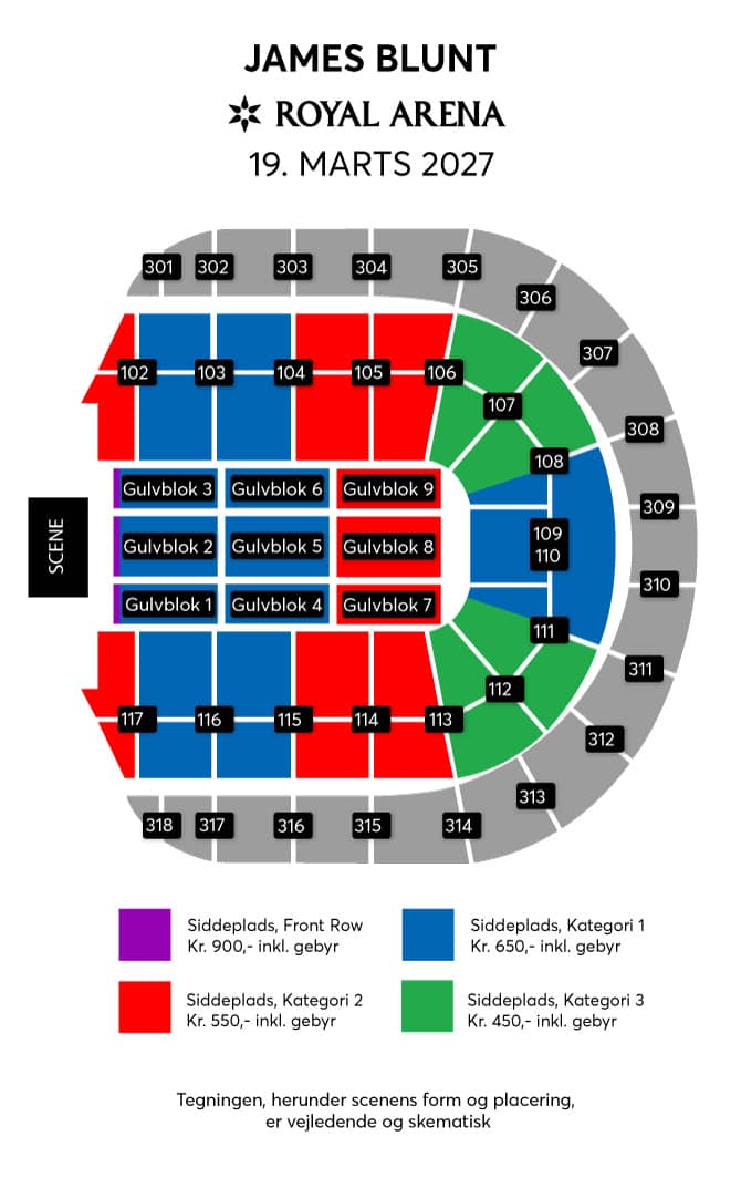 Seating chart – Royal Arena