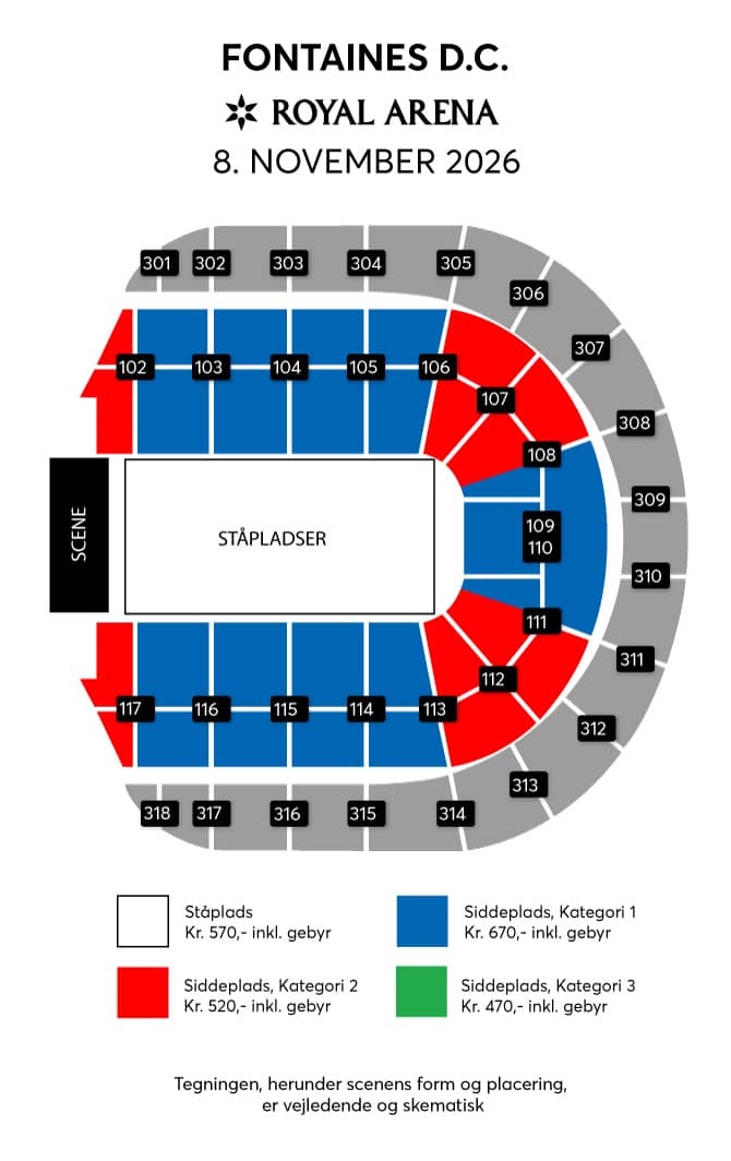 Seating chart – Royal Arena