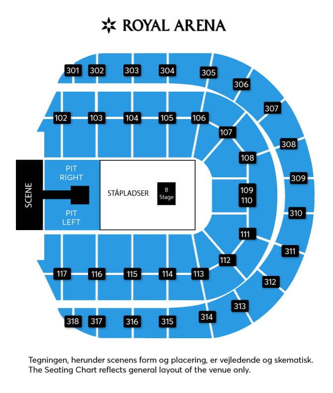 Seating chart – Royal Arena