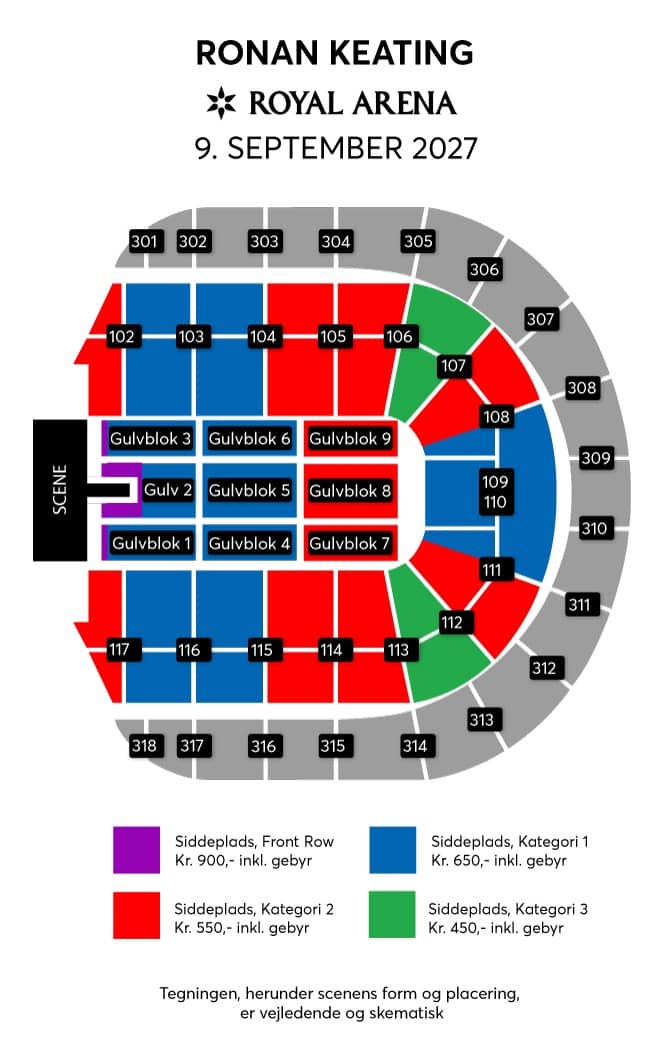 Salsplan – Royal Arena