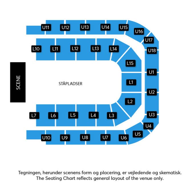 Seating chart – Jyske Bank Boxen