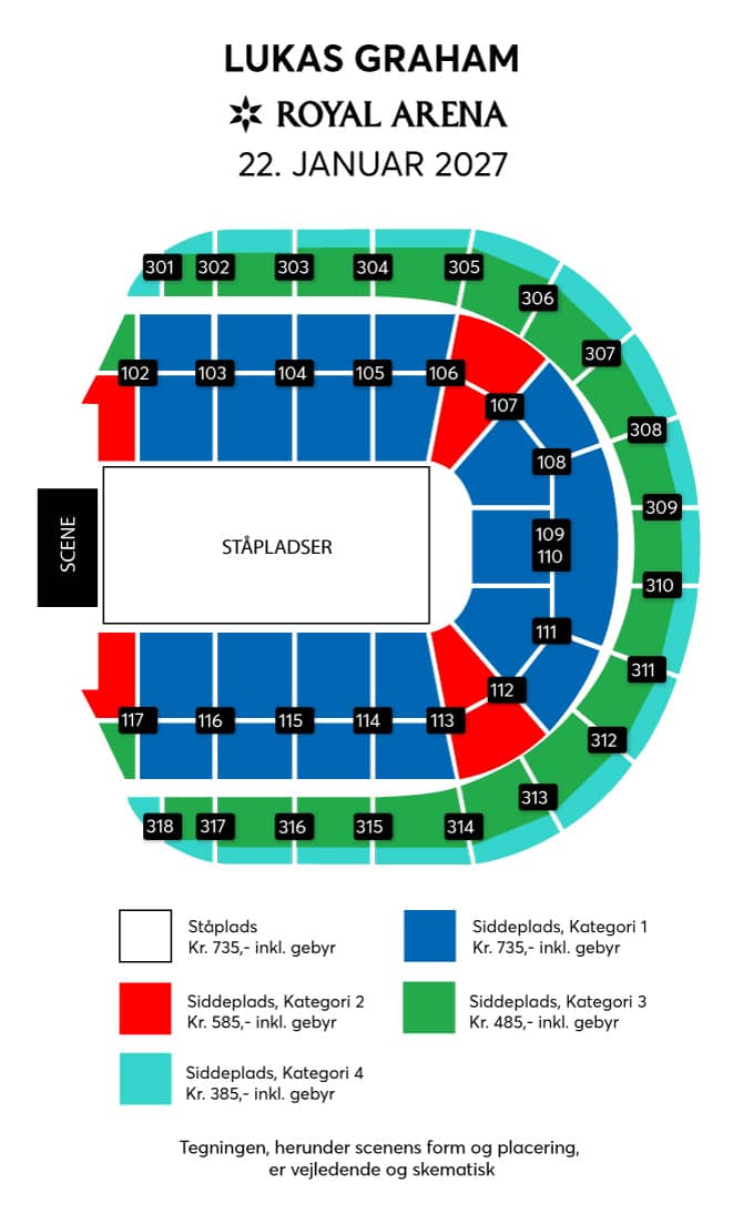 Salsplan – Royal Arena