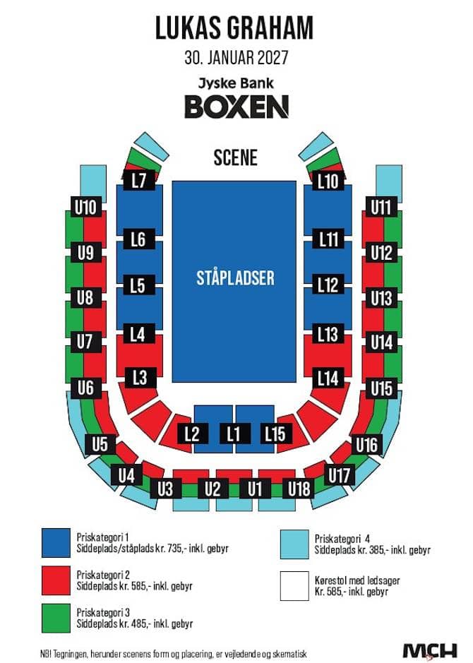 Seating chart – Jyske Bank Boxen
