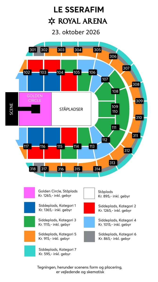Salsplan – Royal Arena