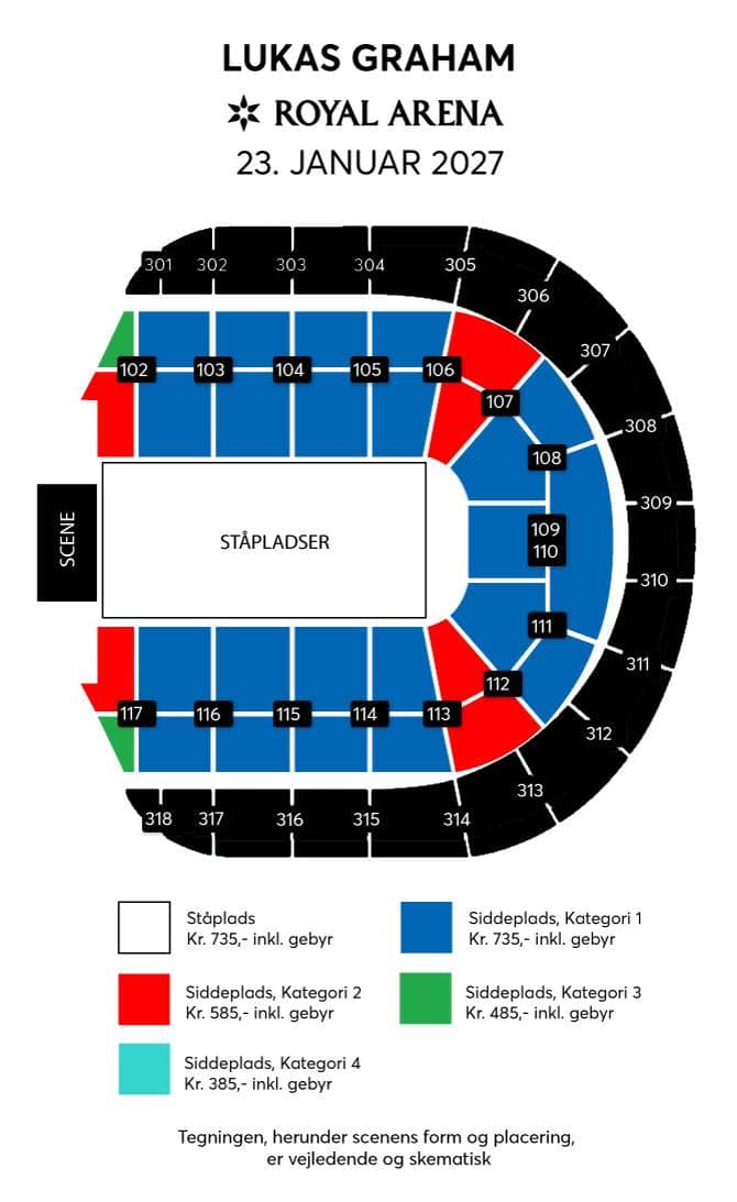 Salsplan – Royal Arena