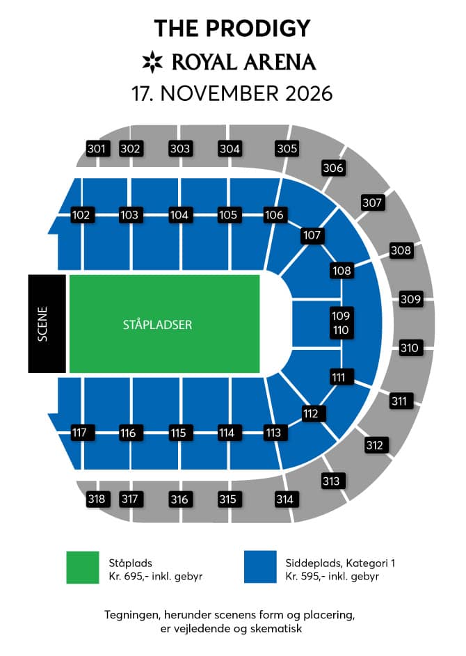 Seating chart – Royal Arena