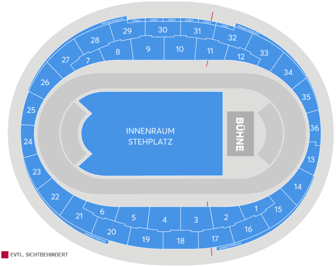 Seating chart – Velodrom