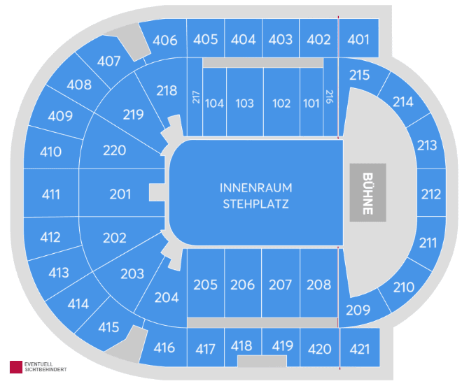Seating chart – Uber Arena