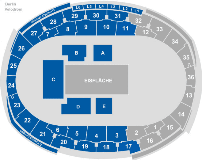 Seating chart – Velodrom