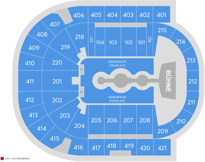 Seating chart – Uber Arena