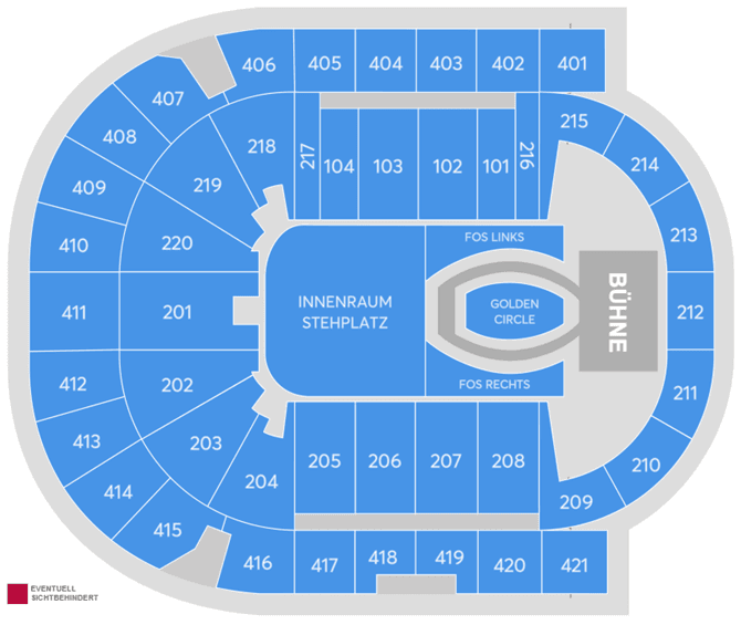 Saalplan – Uber Arena