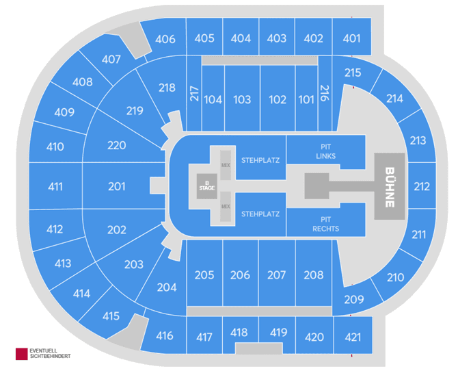 Seating chart – Uber Arena