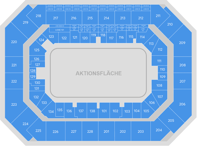 Seating chart – PSD Bank Nürnberg ARENA