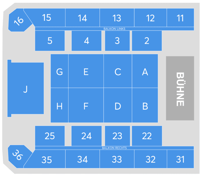 Seating chart – Mitsubishi Electric HALLE