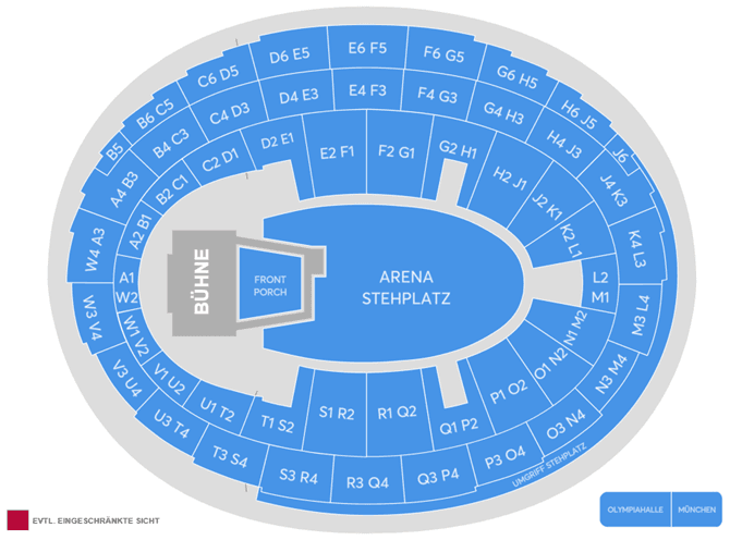 Seating chart – Olympiahalle