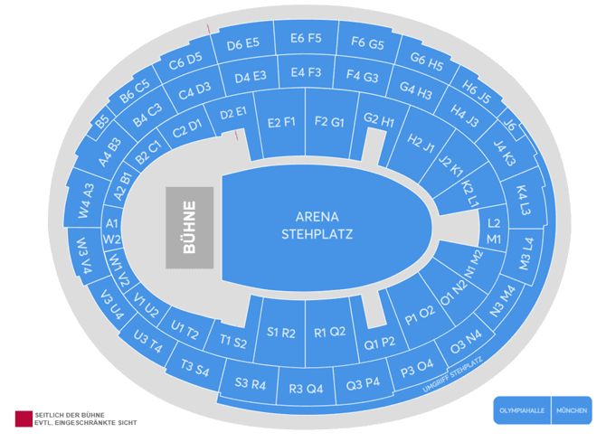 Seating chart – Olympiahalle