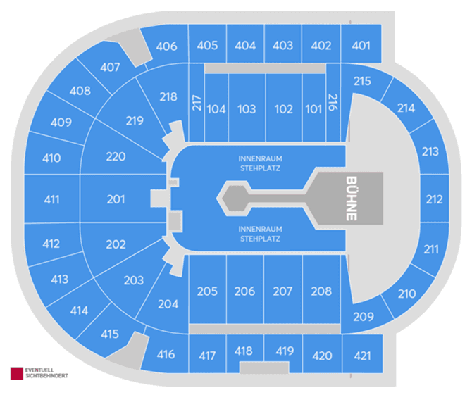 Seating chart – Uber Arena