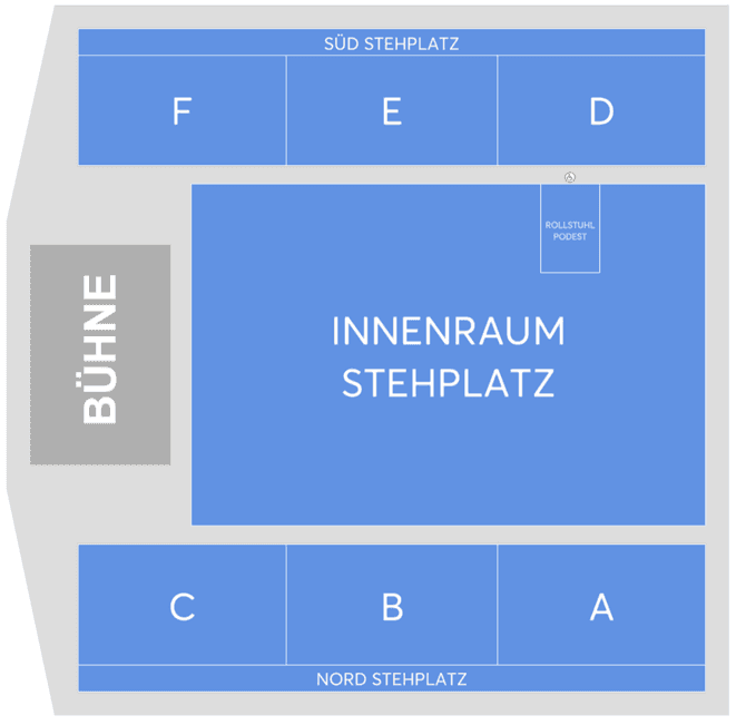 Saalplan – tectake arena