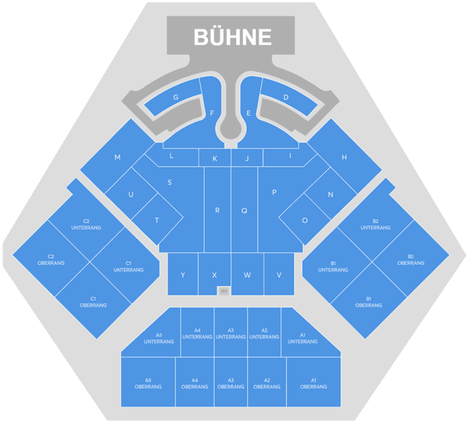 Seating chart – Messe Düsseldorf - Messehalle 6