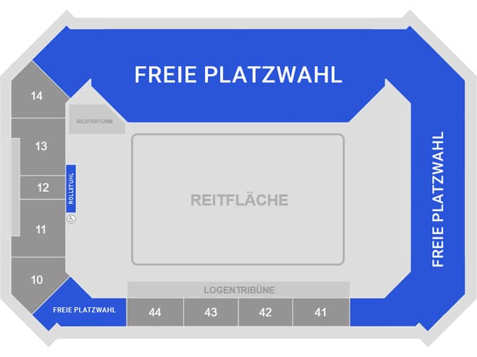 Saalplan – Große EWE Arena