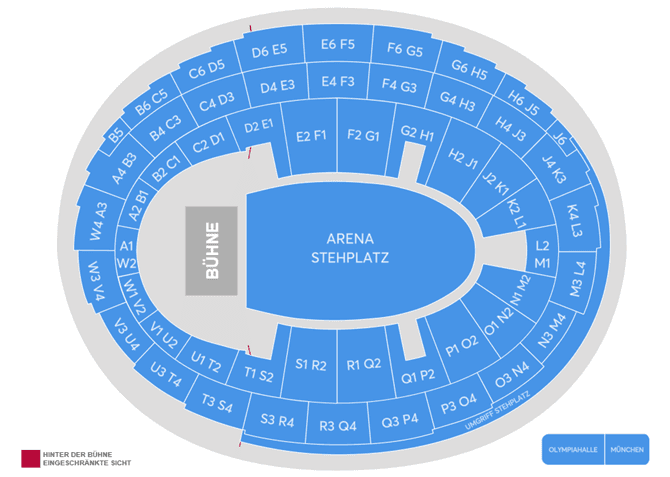 Seating chart – Olympiahalle