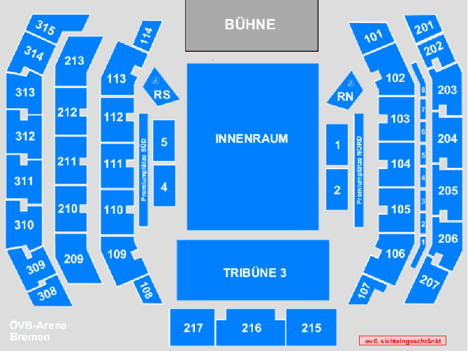Saalplan – ÖVB-Arena