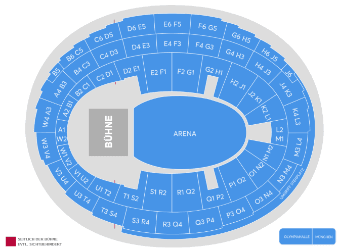 Seating chart – Olympiahalle