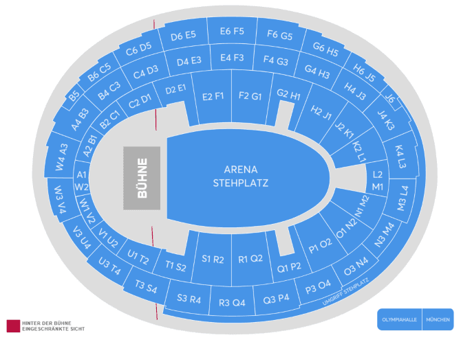Seating chart – Olympiahalle