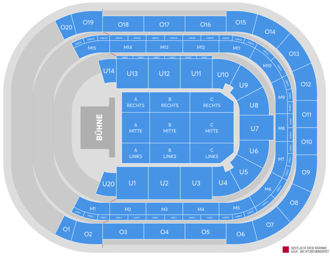 Saalplan – ZAG Arena