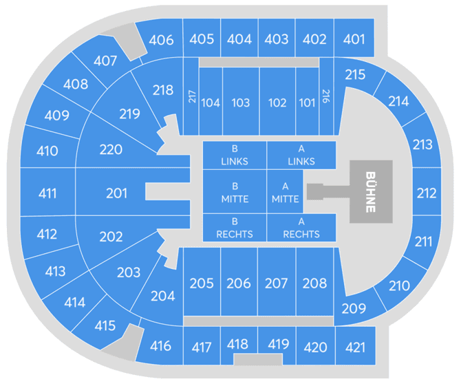 Seating chart – Uber Arena