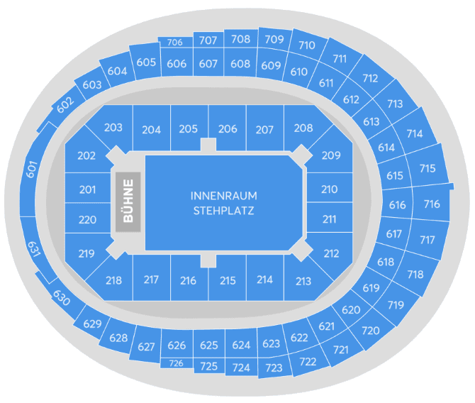 Saalplan – LANXESS arena