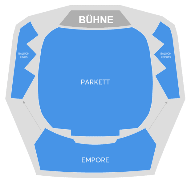 Seating chart – Rosengarten (Mozartsaal)