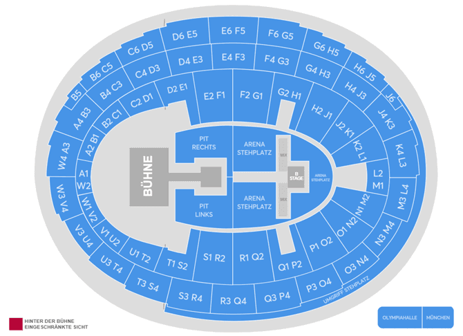 Seating chart – Olympiahalle