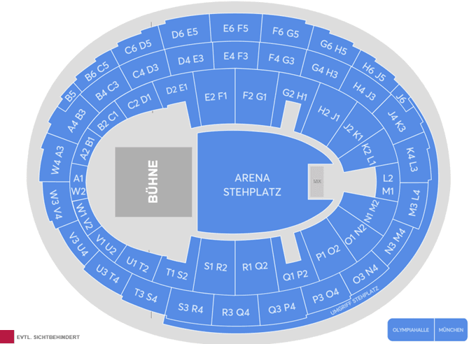 Seating chart – Olympiahalle