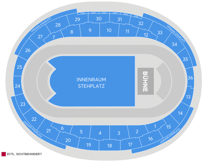 Seating chart – Velodrom