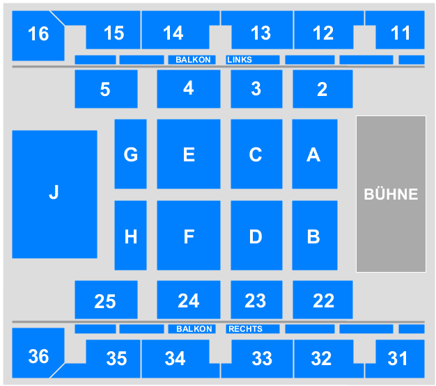 Seating chart – Mitsubishi Electric HALLE