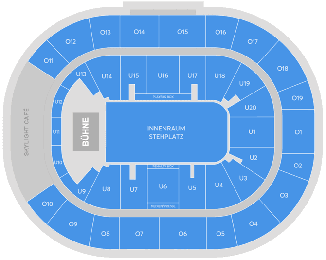 Saalplan – Barclays Arena