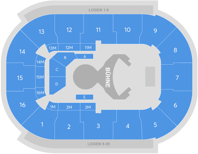 Seating chart – Porsche Arena