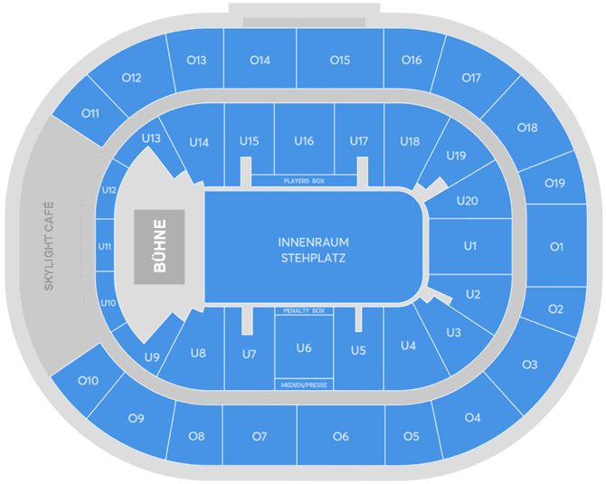 Saalplan – Barclays Arena