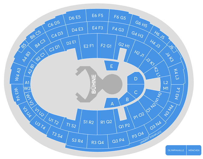 Seating chart – Olympiahalle