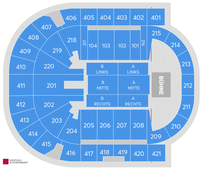 Seating chart – Uber Arena