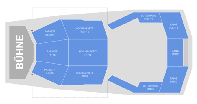 Seating chart – CCH (Saal 1)