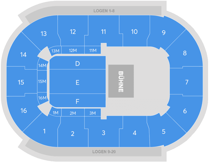 Seating chart – Porsche Arena