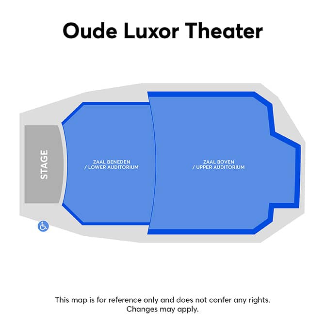 Zaalplattegrond – Oude Luxor Theater