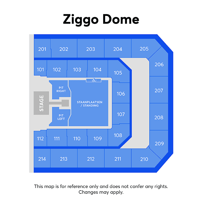 Zaalplattegrond – Ziggo Dome